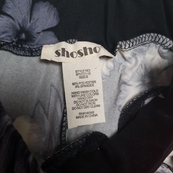 Poly Brushed Floral Semi Harem Pants - Picture 5 of 8